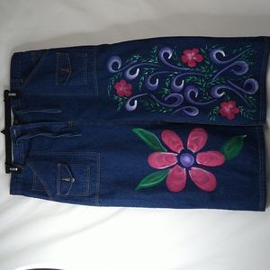 Xpress Jean Skirt Size: 2X